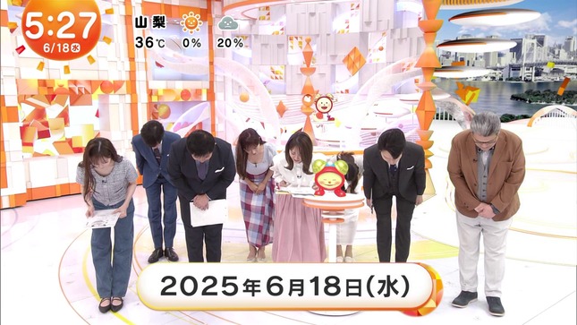藤本万梨乃アナ　谷間がチラ見え！！