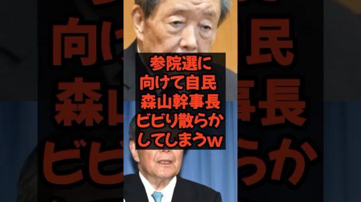 【動画】参院選に向けて自民森山幹事長 ビビり散らかしてしまう