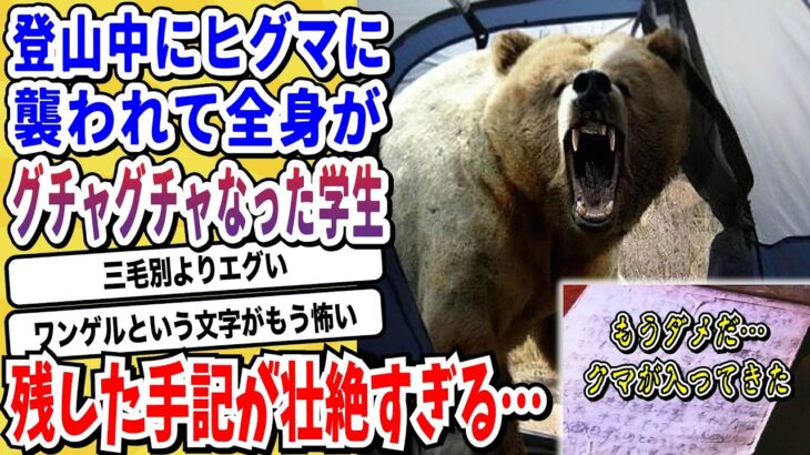 【驚愕】クマへのタブーを犯し続けてパーティーが壊滅した「福岡大学ワンダーフォーゲル部ヒグマ事件」が北海道の配達員事件よりエグいと話題に…