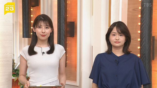 上村彩子アナ　ピタピタニットで胸元くっきり！！【GIF動画あり】