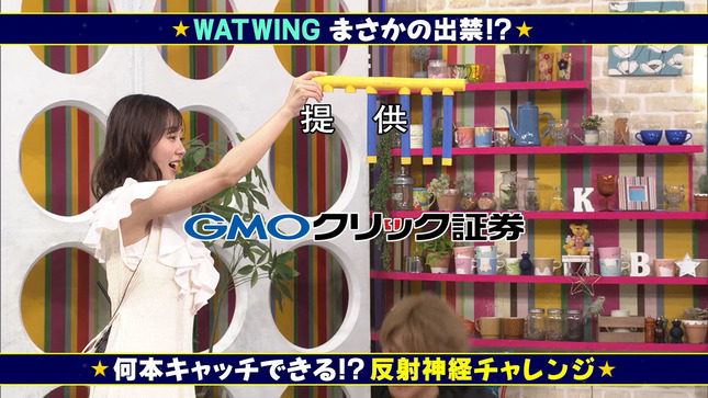 若林有子アナ　セクシーノースリーブ脇！！