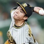 村上頌樹の2回表 → 中安、中安、右安、投安、左安、右安、左本