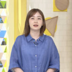 岩田絵里奈アナ　うっすらと透ける！！