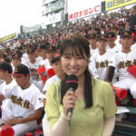 山下佳織アナ　甲子園スタンドレポート！！