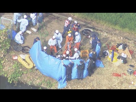【衝撃】行田マンホール転落４人死亡、硫化水素が検出され救出難航・・・