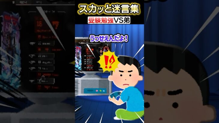 【仰天】受験勉強してたらゲーム好きの弟が突然…ww