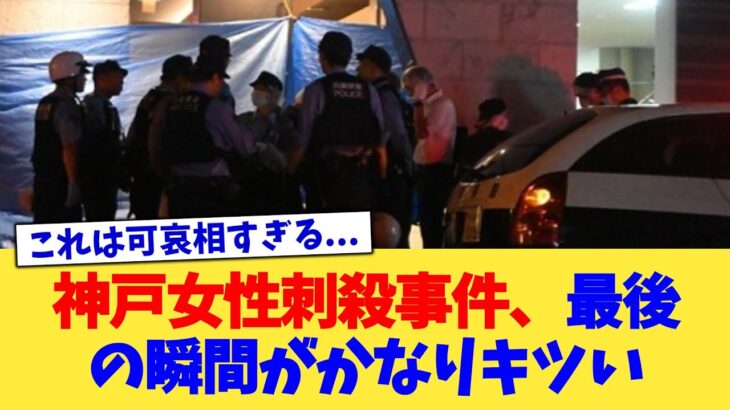 【マジかよ】神戸女性刺殺事件、最後の瞬間がかなりキツい