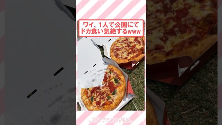 【仰天】ワイ、1人で公園にてドカ食い気絶するwww