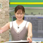 皆藤愛子アナと森千晴アナ　ノースリーブで脇全開！！