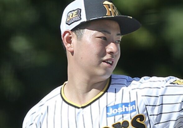 下村海翔さん、シートバッティングに登板するも藤浪のような制球力を見せる