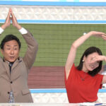 福戸あやアナ　ノースリーブで脇全開ポーズ！！【GIF動画あり】