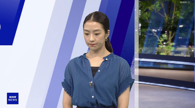 副島萌生アナ　NHKニュース7