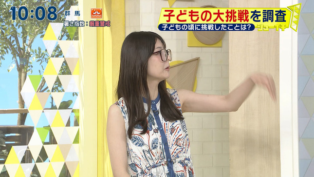 佐藤梨那アナ　ノースリーブで脇全開！！