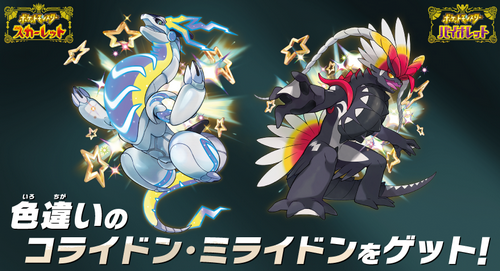 【朗報】本日、色違いのミライドンとコライドンの配布を開始！