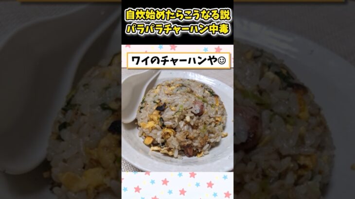 【マジかよ】自炊を始めた男がチャーハンを如何にパラパラに出来るか熱中する確率90%越え