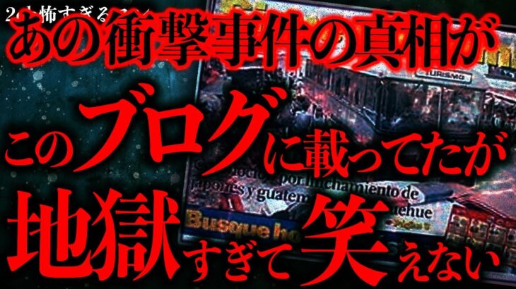 【動画】海外で起きた”あの事件の真相”がこのブログに載ってたんだが内容が地獄すぎる…
