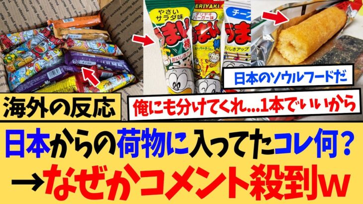 【驚愕】「日本からの荷物に入ってたコレなんだ?」←海外ニキネキから「いいから食ってみろ」のコメント殺到w