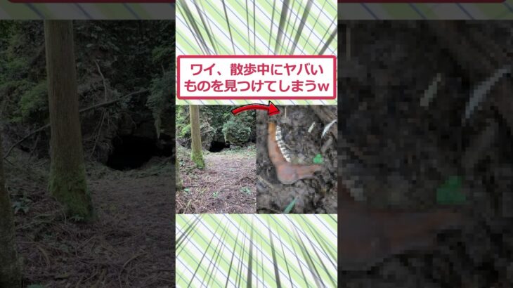 【マジかよ】ワイ、散歩中にヤバいものを見つけてしまうww