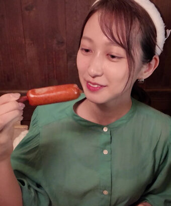佐々木舞音アナ　ソーセージを食べる！！【GIF動画あり】