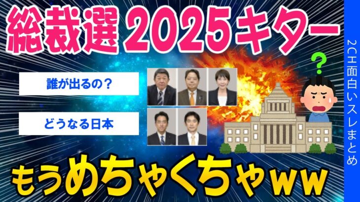 【驚愕】総裁選2025キター!もうめちゃくちゃww
