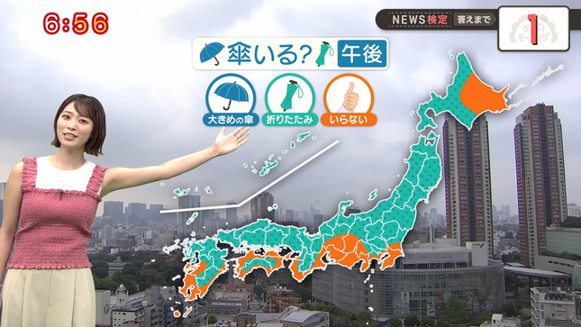 今井春花キャスター　セクシーノースリーブ天気予報！！【GIF動画あり】