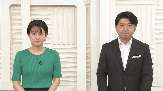 徳島えりかアナ　ニットの胸元がくっきり！！