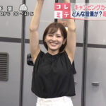 河出奈都美アナ　巨乳、お尻、脇全開！！【GIF動画あり】