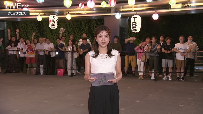中川絵美里アナ　セクシーノースリーブ！！