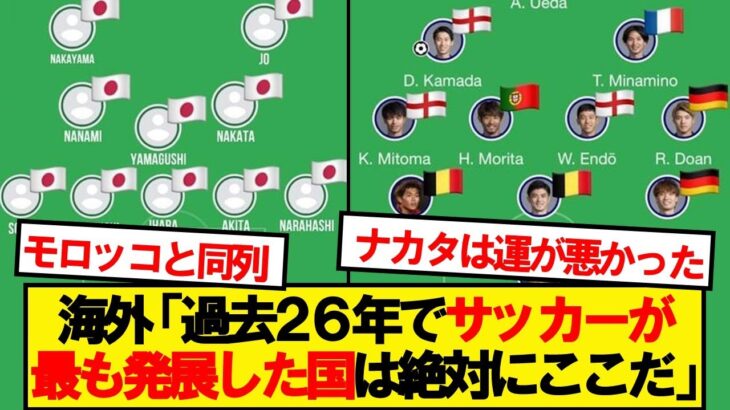 【動画】海外サッカーファンの間で日本代表がバズってしまうwwwww