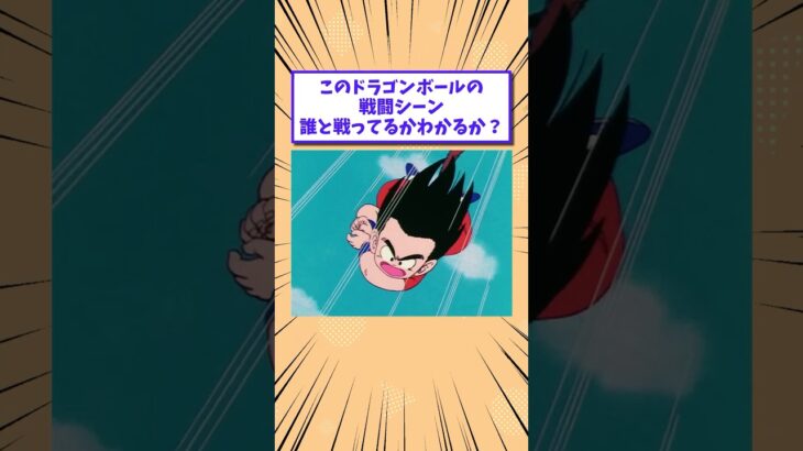 【マジかよ】このドラゴンボールの戦闘シーン、誰と戦ってるかわかるか?www