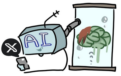 【研究】AIも脳が腐る「Xの人気だが低俗な投稿」を見続けるとAIも品質が低下