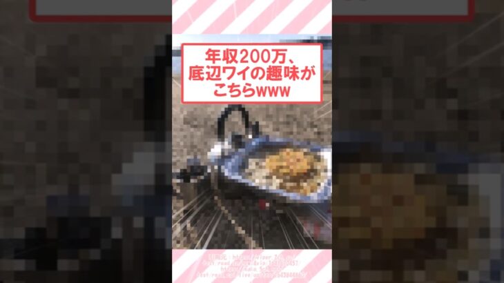 【動画】年収200万、底辺ワイの趣味がこちらwww