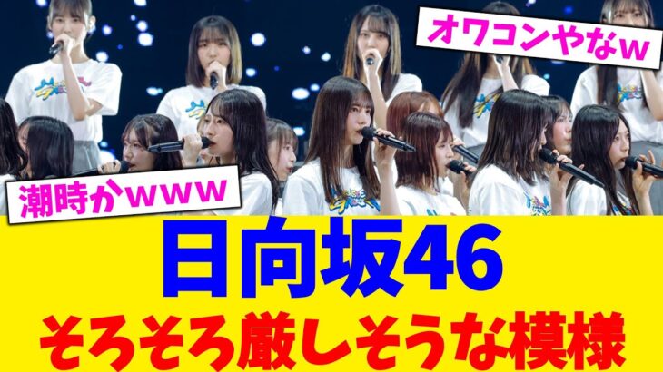 【衝撃】日向坂46 そろそろ厳しそうな模様!!!!!!!!