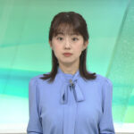 宮﨑あずさアナ　胸元強調衣装！！