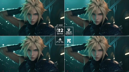 【朗報】「FF7Rインターグレード」、Switch2/PS5/XSX/PC違いがわからない程綺麗