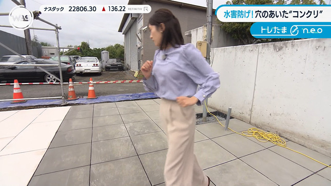 嶺百花アナ　巨乳を揺らしながら走り回る！！【GIF動画あり】