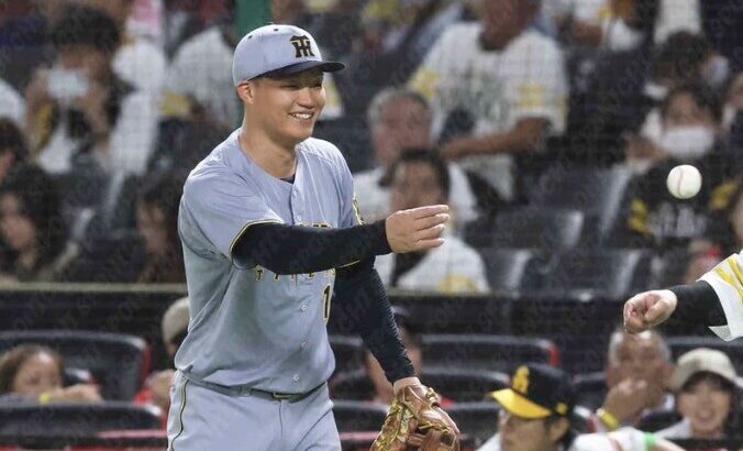 【6回表】森下翔太、ショートゴロの間に同点に追いつく泥臭い一打！！！