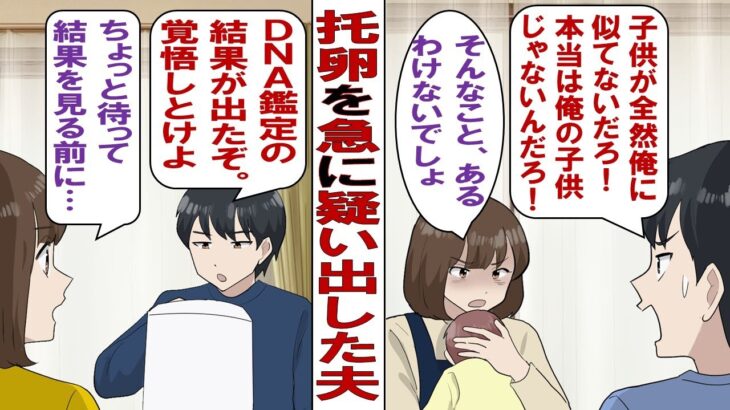 【仰天】夫「産まれた娘が俺に似ていない!DNA鑑定する!」愛する夫に疑われてショックな私「いいよDNA鑑定しよう。そのかわり……」そう言って夫に差し出したものとは……?