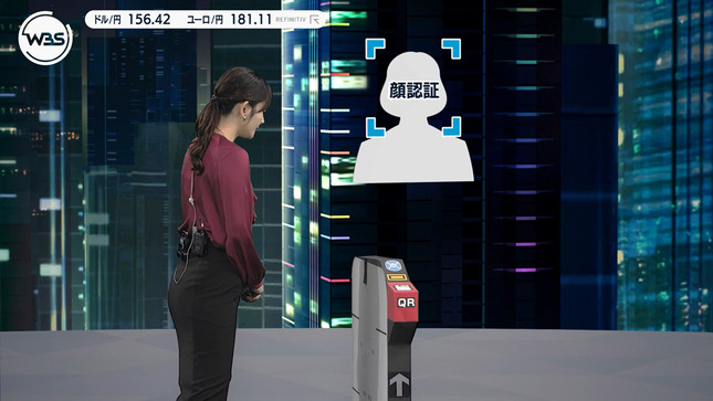 竹﨑由佳アナ　タイトスカートでお尻と腰回りくっきり！！【GIF動画あり】