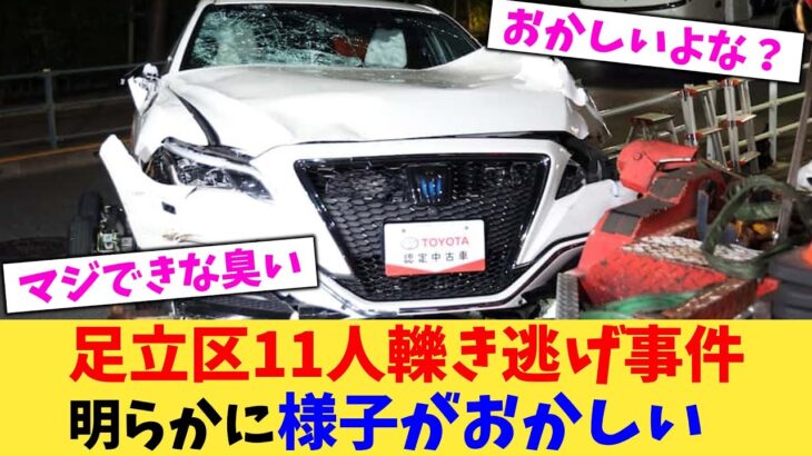 【動画】足立区11人轢き逃げ事件明らかに様子がおかしい