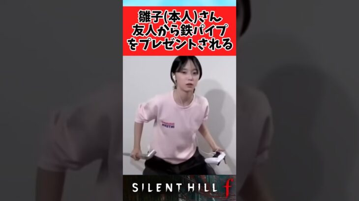 【驚愕】雛子本人さん友人から鉄パイプをプレゼントされるに対するみんなの反応集