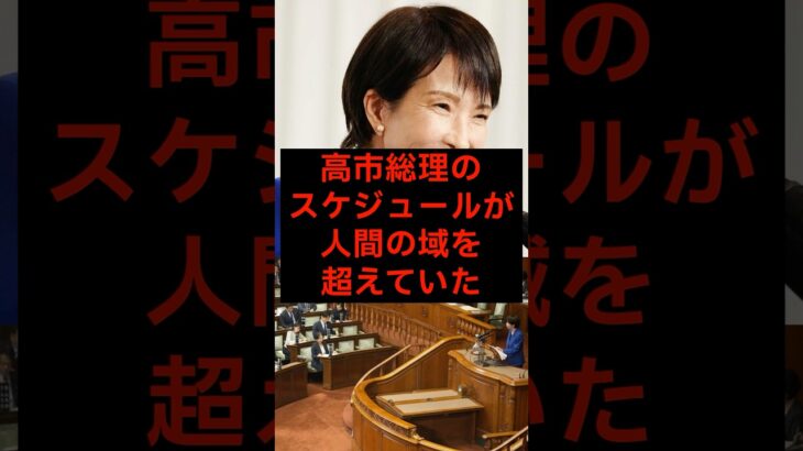 【高市早苗】高市総理のスケジュールが人間の域を超えていた