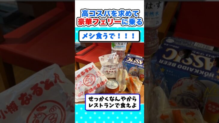 【マジかよ】スパ銭宿泊よりコスパ良し!豪華フェリーに乗るw