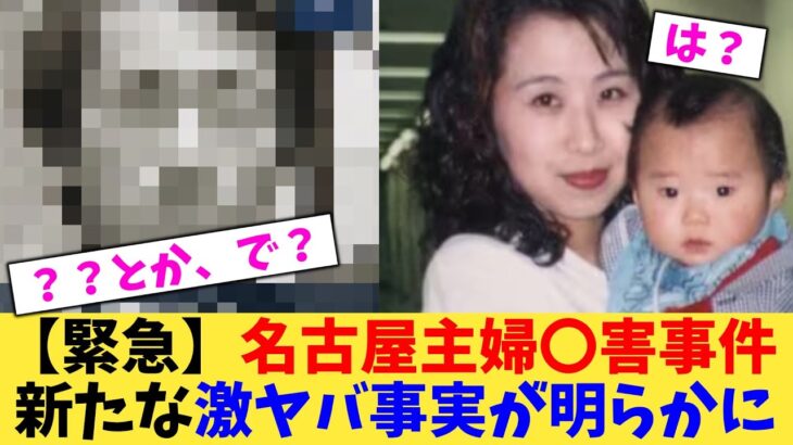 【驚愕】名古屋主婦〇害事件新たな激ヤバ事実が明らかに