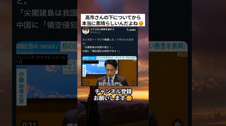 【衝撃】高市さんの下についてから本当に素晴らしいんだよね