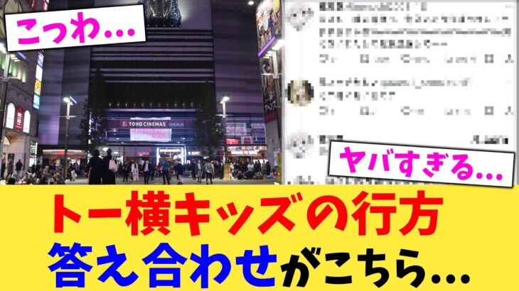 【マジかよ】トー横キッズの行方答え合わせがこちら…