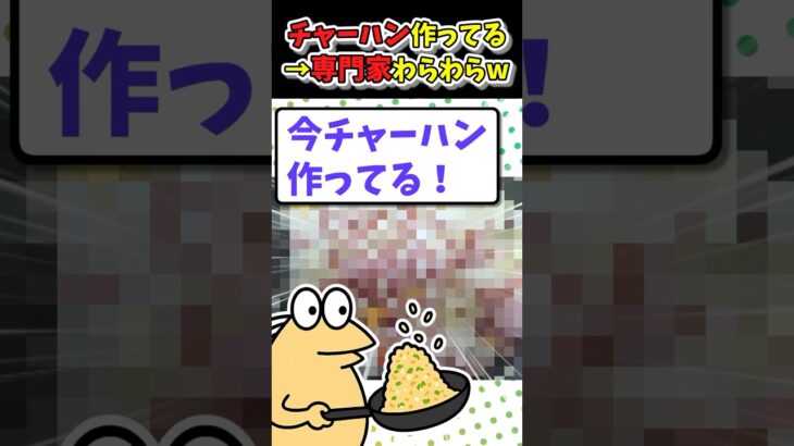 【驚愕】チャーハン作ってたら専門家わらわら登場www