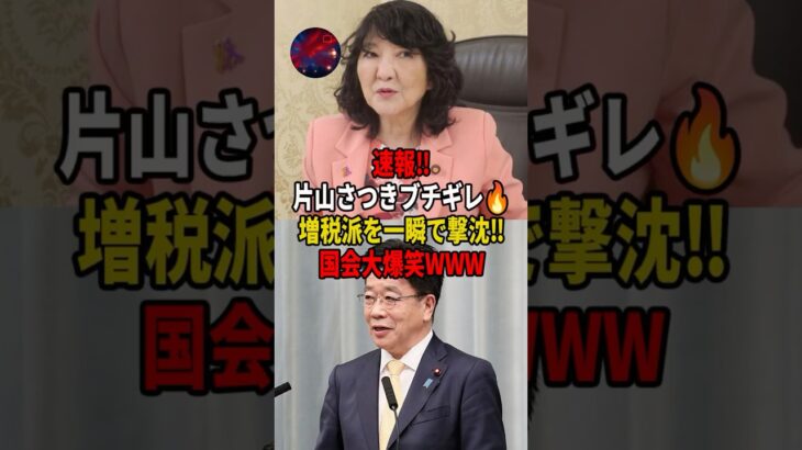 【仰天】㊗️500万再生!!片山さつき、増税派の挑発質問を一瞬で撃沈させるwww