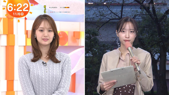 井上清華アナ　ニットの豊乳！！