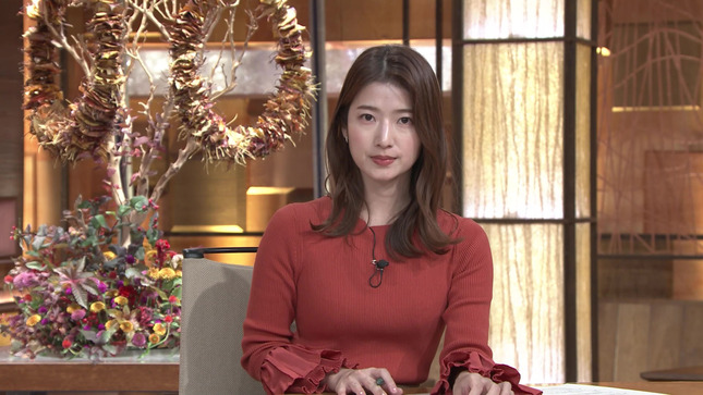 安藤萌々アナ　ピチピチのセクシーニット！！【GIF動画あり】